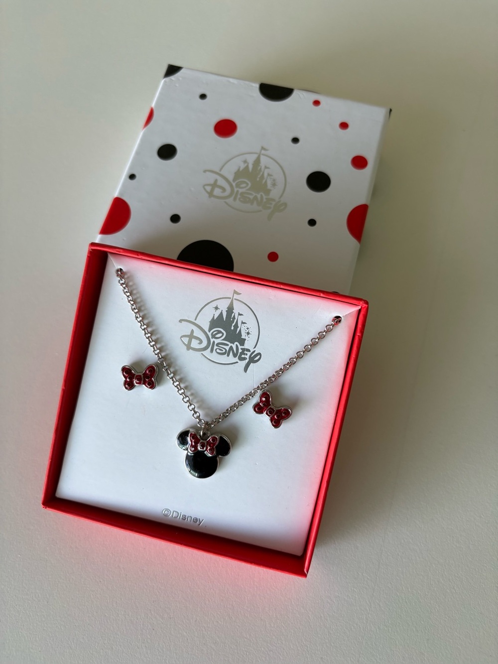 Minnie Earring and necklace set in gift box